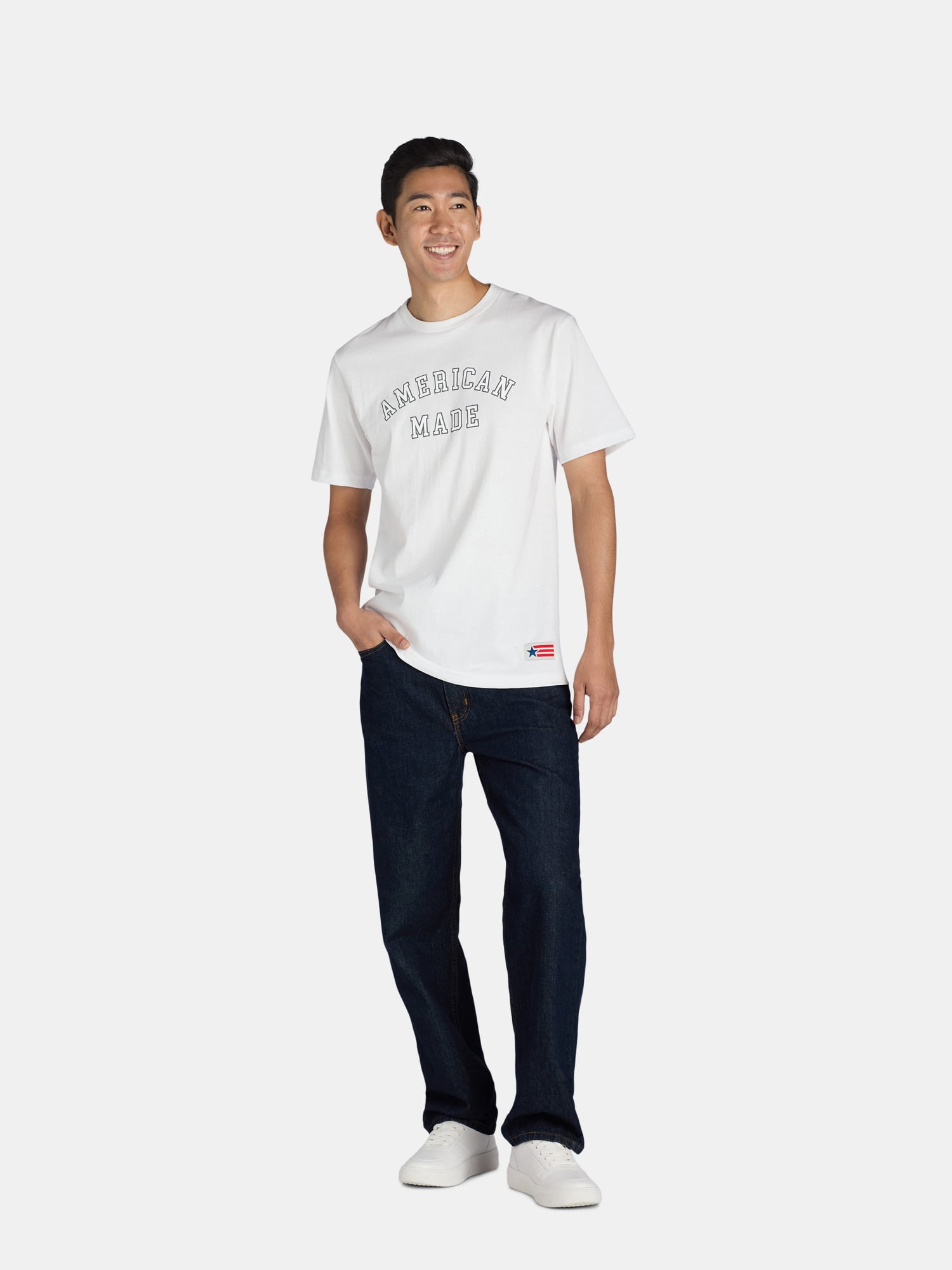 American Giant Unisex USA Tee Shirt, Men's Sizes XS-3XL