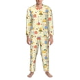 thumbnail image 3 of Kdxio Colorful Cartoon Snail Men’s Pajama Set Pajamas For Men 2 Piece PJ Set with Men Pajama Pants and Long Sleeve T-Shirt Lounge Set-Large, 3 of 7