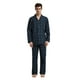thumbnail image 1 of GLOBAL Conjunto de Pijama de Tejido Liso de Manga Larga para Hombre, Ropa de Dormir de Algodón, Ropa de Dormir Cómoda, Cuadros Azul Marino y Negro XL, 1 of 6
