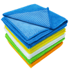 S&T INC. Dish Cleaning Cloth with Poly Scour Side, 12" x 12", 10 Pack, Assorted Colors