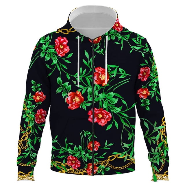 luxurious Rope pattern 3D Printing Men's Hoodies Sweatshirts Pullover Hoodie Casual Spring Autumn Long Sleeve Loose