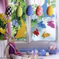 thumbnail image 4 of CreativeArrowy 1pcs Pendant Easter Stems Foam Balls Home Decoration Blue Green Black Pink Festive Supplies Cloth-wrapped Egg Ornaments, 4 of 10