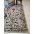 thumbnail image 4 of EORC Ivory Hand-Tufted Wool Traditional Morris Rug, 5' x 8', 4 of 5