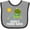 Heather and Black, variant on Inktastic Daddys Fishing Buddy Cute Frog Boys or Girls Baby Bib