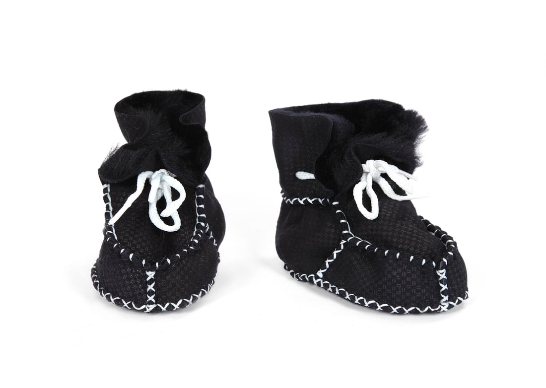 Shawnee Natural Sheepskin Shearling Leather Indoor Baby Shoes Booties Winter Boots Shearling 