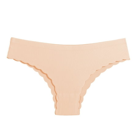 New Release  Low Waist Lace Thong Pants  Breathable Traceless  Solid Color Wavy Pattern  Women s  Comfort Fit  Fashionable  Underwear  Leggings  Seamless  Casual  Workout  Womens Plus Size Tops