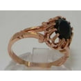 thumbnail image 4 of LBG British Made 10k Rose Gold Ring with Natural Sapphire Womens Engagement Ring - 33 size options - Size 7.25, 4 of 7