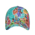 thumbnail image 2 of Balery Baseball Cap Adjustable Size for Running Workouts and Outdoor Activities All Seasons Dad Hat(Cartoon Map Of Europe), 2 of 8