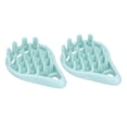 thumbnail image 4 of 2 paquetes de cepillos de champú para masaje del cuero cabelludo cerdas de silicona masajeadores cepillos manuales para el cuidado del cuero cabelludo herramientas para ANGGREK Otros, 4 of 8