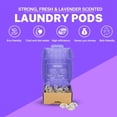 thumbnail image 4 of Laundry Pods, Fresh Lavender Scent, 32 Pacs, Eco Friendly, Powerful Clean, Biodegradable, HE Compatible, 4 of 5