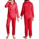 thumbnail image 4 of Niñas Ropa Color Sólido Manga Larga Traje de Hogar 60% Algodón 40% Lino, Invierno Bebé Niños Ropa Conjunto para Niño Pequeño, 4 of 6