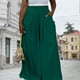 thumbnail image 3 of Pantalones sueltos de cintura alta para mujer pantalones informales con bolsillos pantalones femeninos elegantes plisados FLhrweasw Nuevo, 3 of 9