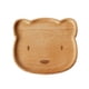 thumbnail image 1 of EeaseMX Plato para servir comida con diseño de animales naturales, bandeja de postre de dibujos animados, plato de madera, vajilla decorativa para el hogar (oso), 1 of 7