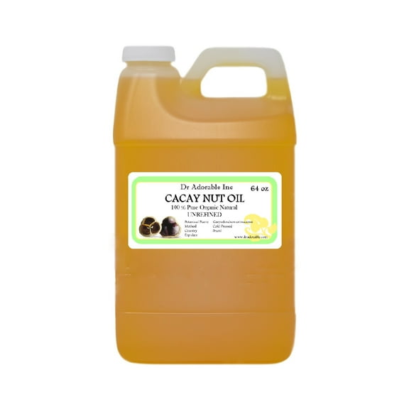 Dr Adorable - 64 oz - Cacay Nut Oil Unrefined - 100% Pure Organic Cold Pressed Natural