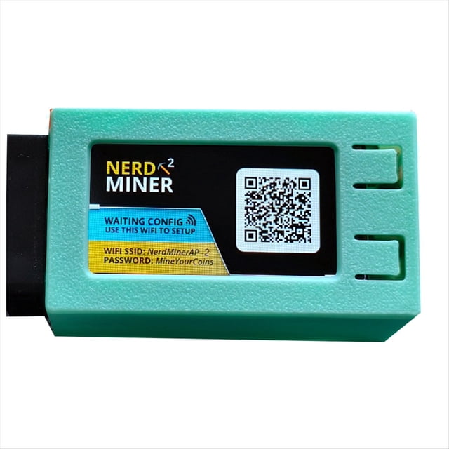 Para Nerdminer V2 Pro Miner Hashrate 78K/S BTC Lottery Solo Miner Nerd Miner con Ventilador Verde