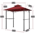 thumbnail image 3 of Eurmax 5' x 8' Double Tier Grill Canopy Gazebo, Durable Steel Frame, 3 of 7