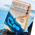thumbnail image 2 of Portable Thumb Piano Multiple Tones Mini Resin Kalimba Finger Plucked Musical Instrument, 2 of 5
