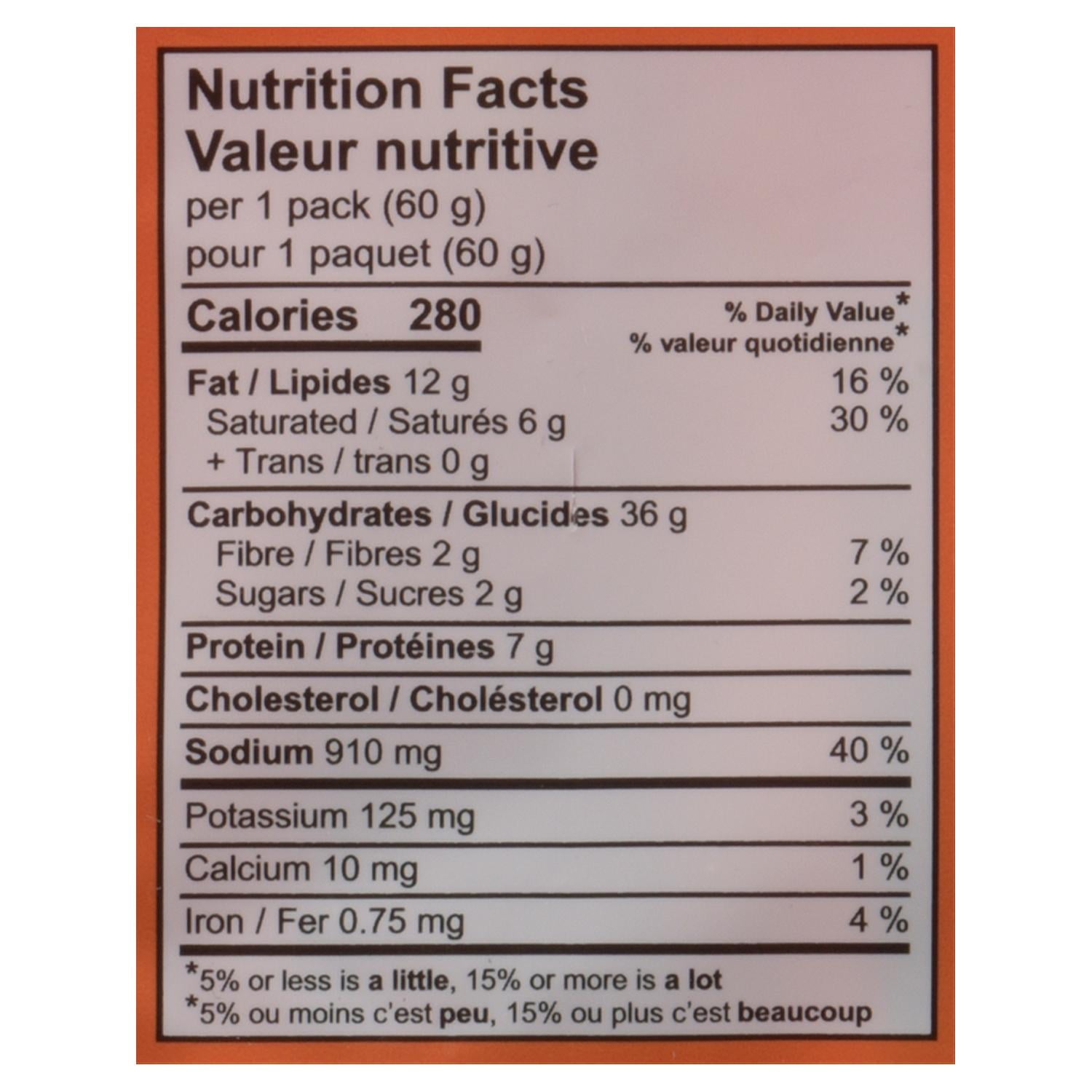 Lucky Me! Nouilles instantanées Pancit Canton Saveur de Piment fort 6 x 60g