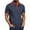 Dark Blue, variant on Men's Spring Short Sleeved Lapel T Shirt Casual, Versatile, Lightweight, with Printed Patterns, Multiple Sizes