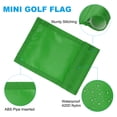thumbnail image 3 of 7 x 5 Inch Golf Flag 420D Nylon Mini Garden Pin Flags Target Flag Green 6 Pack, 3 of 7