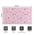 thumbnail image 5 of Red Strawberry Plants Flower Pink Pattern Door Rugs,Washable Non Slip Door Mats Indoor,Decorative Door Mats,Entry Mat Indoor for Entrance,Bedroom,Kitchen,Bathroom,17"x30", 5 of 6