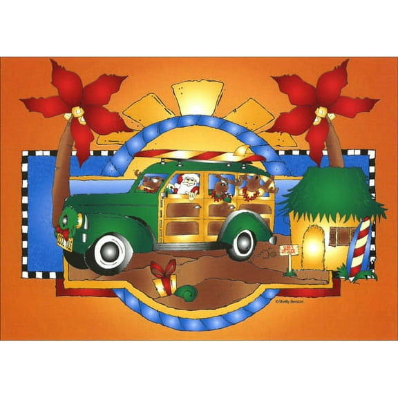 LPG Greetings Woody Scene Christmas Card (1 card/1 envelope)