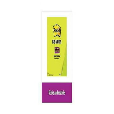 1PK MMMBN11G Big Notes, Unruled, 30 Green 11 x 11 Sheets