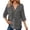 14ZA-Grey, variant on oqasdz Sweatshirt for Women Knit Quarter Sleeve Button Front Pullover Solid Color Loose Lightweight Top Versatile Casual Outdoor