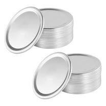 Raindrops Leakproof Tinplate Canning Lids Silver Multipurpose Airtight Storage Caps 30Pcs