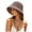 Coffee, variant on Crochet Knit Sun Hats for Women Foldable Packable Bucket Hat Summer Beach Hat