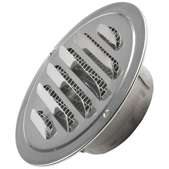 70-75mm Round Stainless-Steel Vent Grille Exterior Wall Duct Ventilation Tools Exhaust Grille Cover Cooling Heating Vents-Cap
