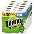 thumbnail image 1 of Toallas de papel Bounty, tamaño rápido, color blanco, 12 unidades familiares = 30 normales, 1 of 4