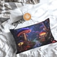 thumbnail image 3 of Cauagu Jungle Path Glowing Mushrooms Print Pillow Covers with Envelope Closure,1PC Pillow Cases Decorative Pillow Case for Bed & Couch, Pillows Not Included-14"x20", 3 of 6