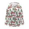 thumbnail image 5 of FOR U DESIGNS Christmas Tree Women's Lightweight Hooded Sweaters Hoodies Pullover Sweatshirts Size 2XL Oversized Sweatshirt for Women Loose Fit Long Sleeve Hoodie Graphic, 5 of 7