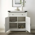 thumbnail image 2 of Armoire d'Accent de Porte de Grange de 30 Po en Blanc Brossé, 2 of 5