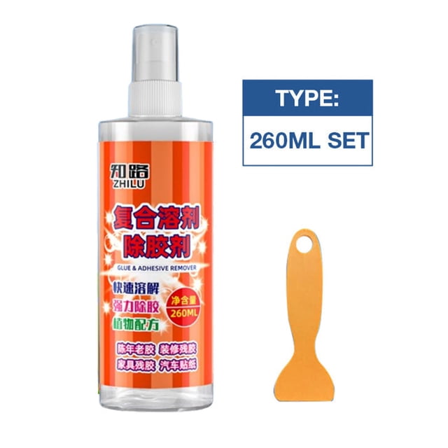 Sticker Glue Remover for Cars, ZZkhGO Powerful Adhesive Dissolver for Easy Removal, 500ml Citrus Formula Safe on Glass Paint Windows Tiles Metal Surfaces