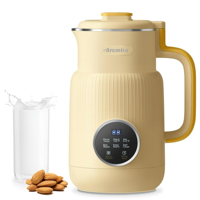 Máquina para hacer leche de frutos secos Arcmira, 600 ml, leche casera de almendras, avena y soja