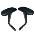 thumbnail image 3 of 2 Chair Armrest Pair Replacement Armrest Replacement Furniture Accessories Chair Black Smooth, 3 of 8