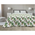 thumbnail image 1 of Cactus Down Alternative Comforter, Abstract Floral Pattern with Vases and Pots Botany Spring Season Cartoon, Microfiber Quilt for All Season, 5 Sizes, Green Brown Marigold, by Ambesonne, 1 of 3