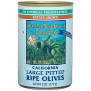 Santa Barbara Olive Co. California Large Pitted Ripe Olives, 6 Ounce Tins