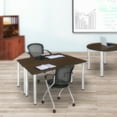 thumbnail image 2 of Romig Trek 60 x 24 in. Training Table- Neo Walnut Top, Chrome Legs & 2 Cadence Nesting Chairs, 2 of 7