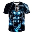 thumbnail image 1 of Camiseta de superhéroes de Marvel, camisetas de Hulk para niños, camisetas de Spiderman, Capitán América, camisetas de verano de manga corta para niños, Tee12T Gao Jinjia LED, 1 of 2