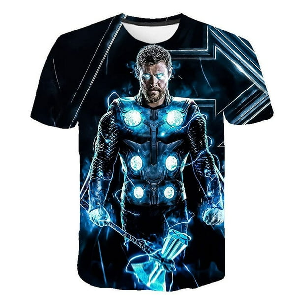 Camiseta de superheroes de Marvel para ninos camisetas de Hulk camisetas de Spiderman Capitan America camisetas de verano de manga corta para ninos Tee9T Gao Jinjia LED Walmart en linea