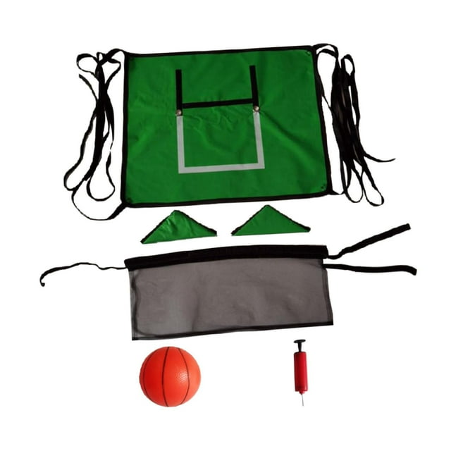 Aro de baloncesto para trampolín, marco de baloncesto, borde separable para mojar, juguete deportivo, juego de portería, accesorios de trampolín, con una pelota