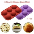 thumbnail image 3 of Molde De Pastel De Silicona Con Esfera De Media Bola De 6 Cavidades Para Hornear Utensilios Para Hornear En 3D, Pastel De Chocolate, Magdalenas, Herramienta De Cocina Diy Para Magdalenas Yuarrent HA022927-00, 3 of 7