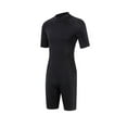 thumbnail image 3 of Traje de baño de buceo libre, mono de cuerpo completo, manga corta, cremallera en la espalda, traje de baño para M, 3 of 9