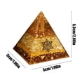 thumbnail image 3 of Citrine Orgonite Pyramid, 1.96*2.08 Inch Healing Crystal Pyramid, Pyramid Crystal Gemstone Pyramid for Meditation, Motivation, Positivity, 3 of 6