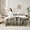 Grey Brown, variant on Castle Fairy Teens Women Men Brown Highland Bull 7-Piece Twin Bedding Sets,Rustic Farmhouse Cabin Bedding Comforter Set,Retro Vintage Breathable Sheet Sets,Luxury Bedroom Decor