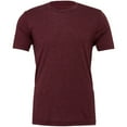 thumbnail image 1 of Canvas Mens Triblend Crew Neck Plain Short Sleeve T-Shirt, 1 of 3