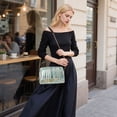 thumbnail image 5 of FORMRS Women Crossbody Purse with Chain Strap Vegan Leather Shoulder Handbag, Green Deer, 5 of 7